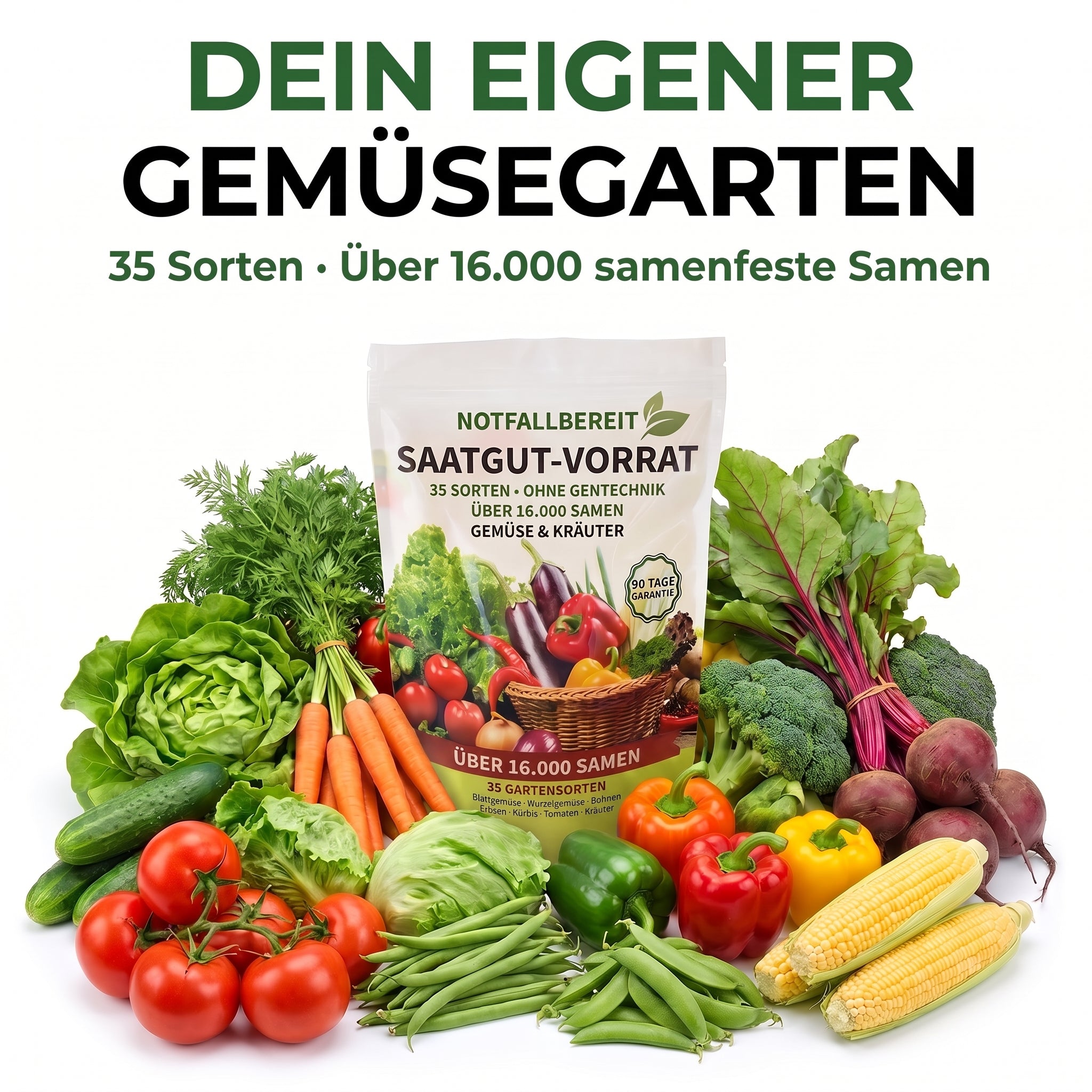 Notfallbereit Saatgut-Vorrat