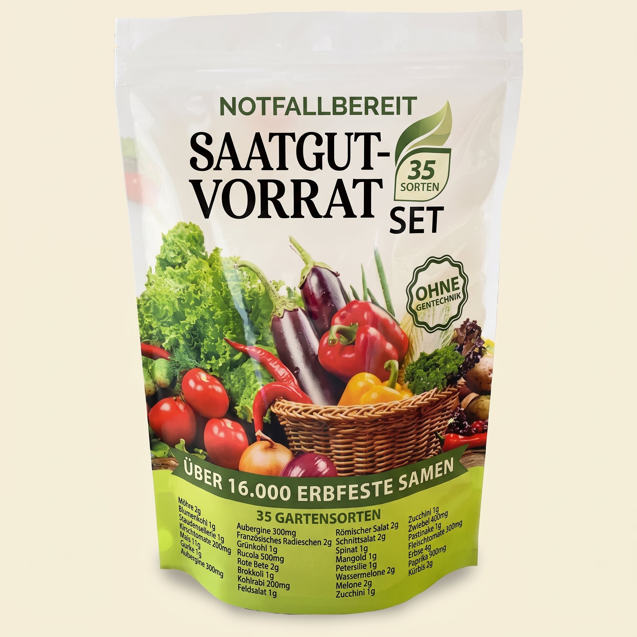 Notfallbereit Saatgut-Vorrat