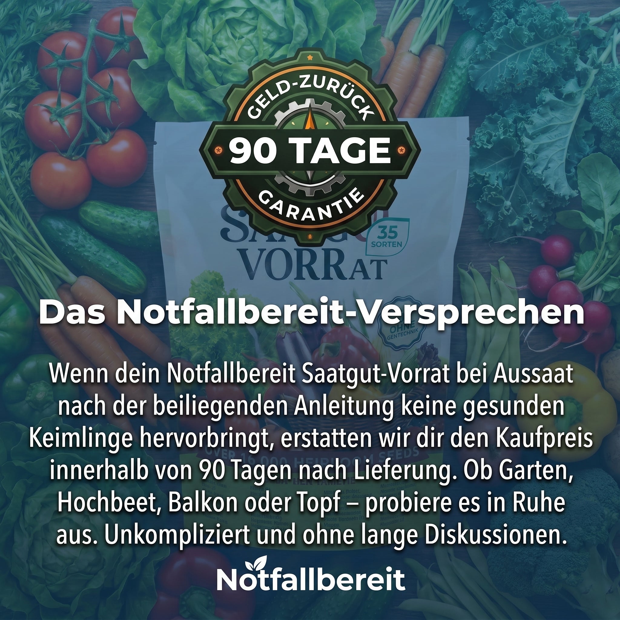 Notfallbereit Saatgut-Vorrat